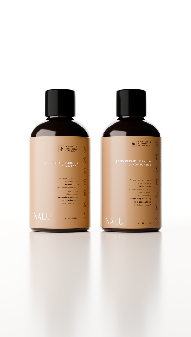 NALU Organic SOS Repair Formula Shampoo & Conditioner Set