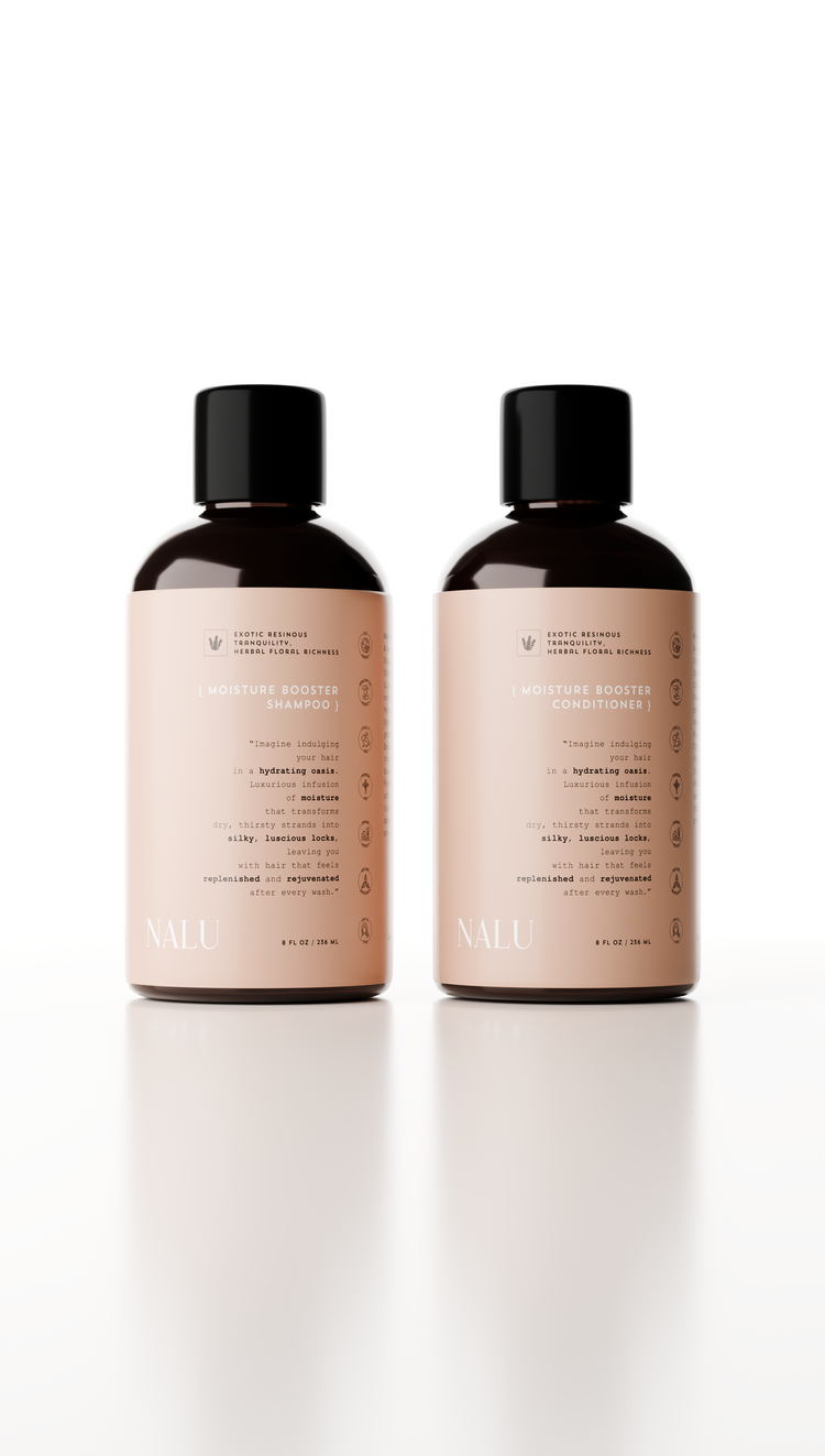 NALU Organic Moister Booster Shampoo & Conditioner Set