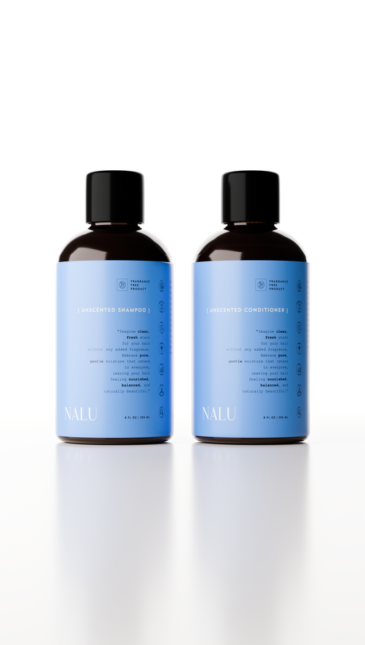 NALU Organic Unscented Shampoo & Conditioner Set