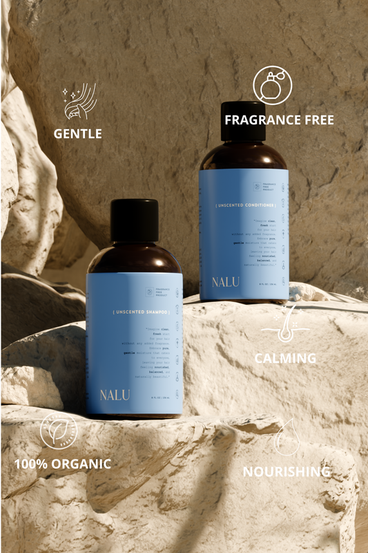 NALU Organic Unscented Shampoo & Conditioner Set